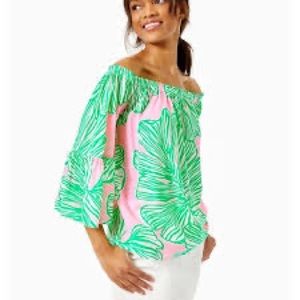 NEW Lilly Pulitzer Nevie Top size L